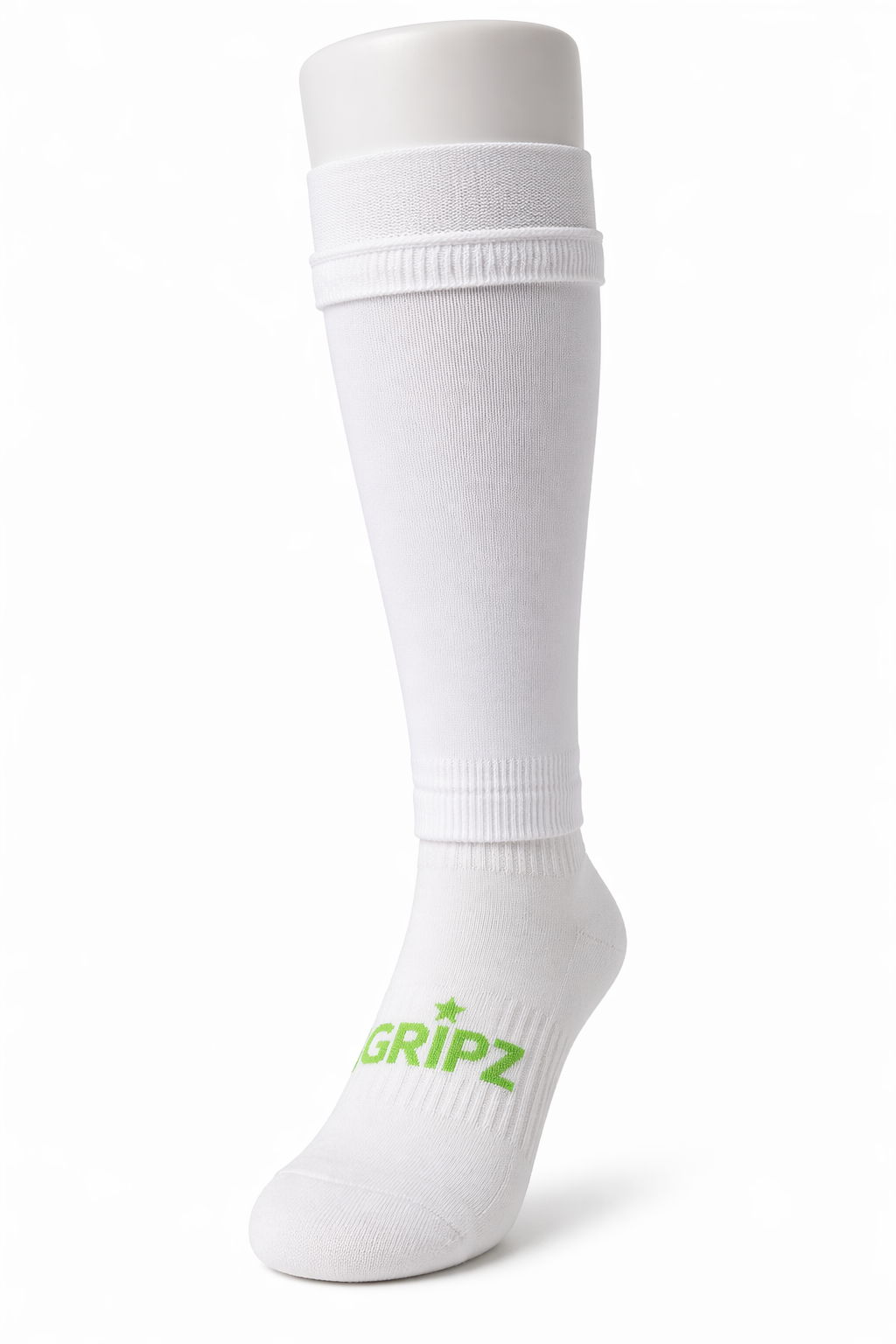 White Kids Leg Sleeve Socks - Grip Sock Accessory