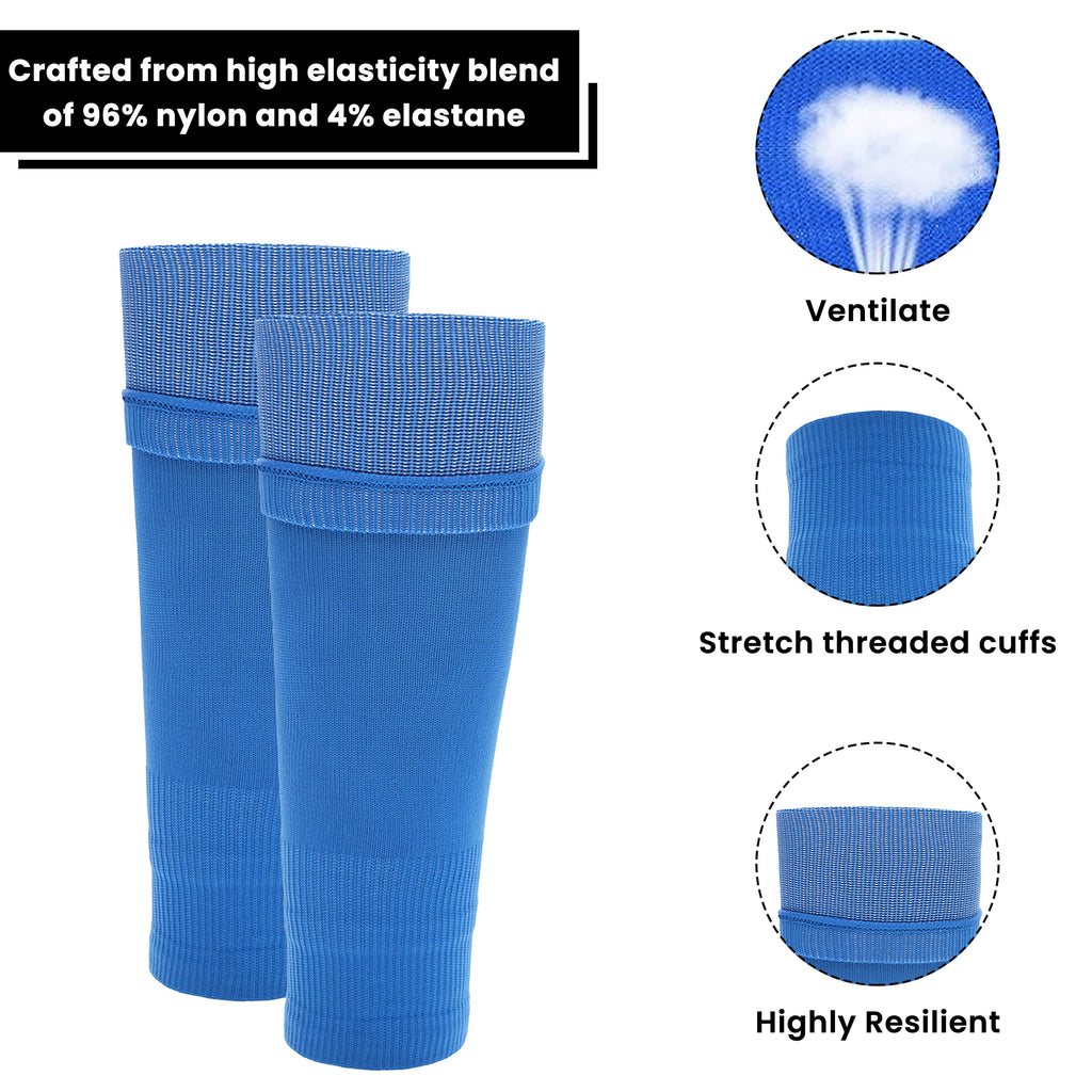 Blue Kids Leg Sleeve Socks - Grip Sock Accessory