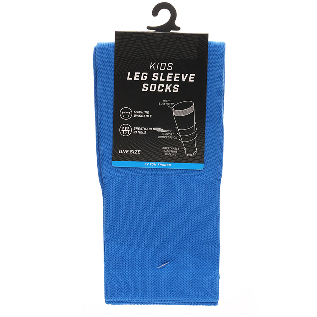 Blue Kids Leg Sleeve Socks - Grip Sock Accessory