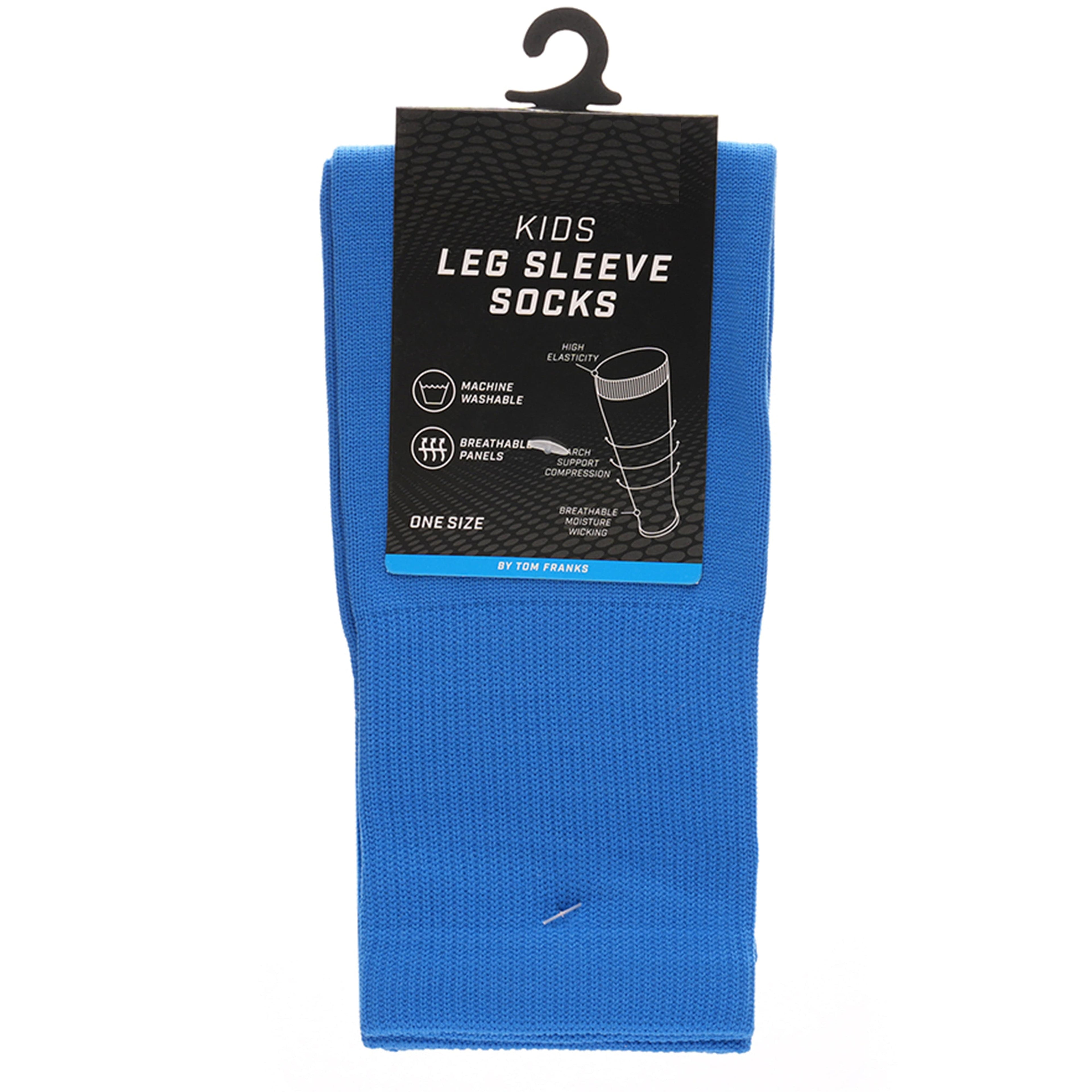 Blue Kids Leg Sleeve Socks - Grip Sock Accessory